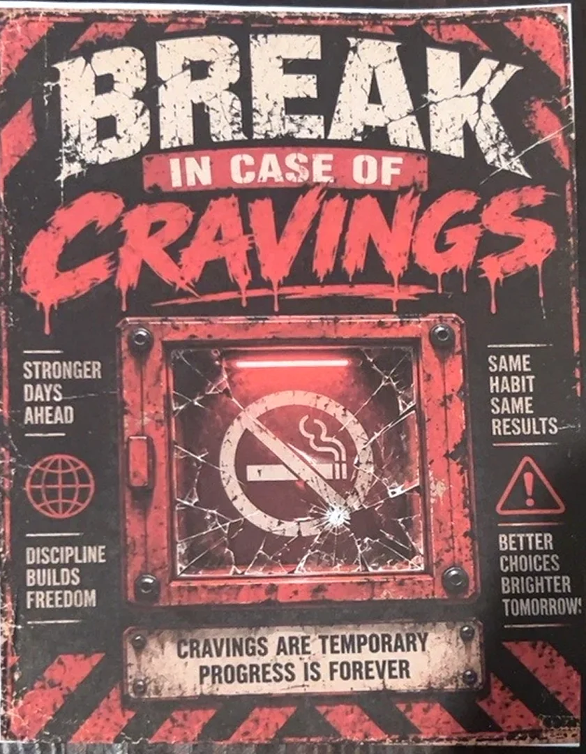 Break in Case of Cravings print
